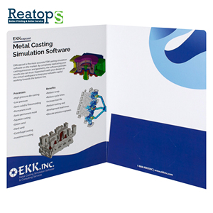 Carpeta de presentación de papel A4 A5 personalizada, impresión barata para archivos y <span class=keywords><strong>tarjetas</strong></span> de negocios - Product Image 1