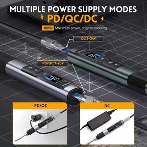 <span class=keywords><strong>Fer</strong></span> à <span class=keywords><strong>Souder</strong></span> Électrique Intelligent Fnirsi HS-02A 100W Max, <span class=keywords><strong>Portable</strong></span> Rapide, avec Écran d'Affichage, Chauffage Intelligent Ultra-Rapide - Product Image 4