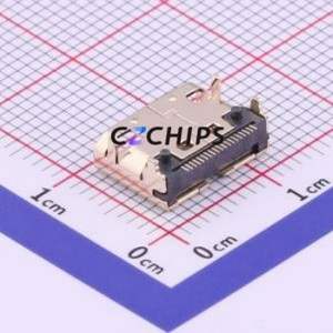 HDMI-201 HDMI Connector SMD Connector ( Connector Type: HDMI-C )( Gender: Female )( Total Number of PINs: 19P ) - Product Image 2