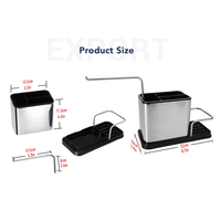 Organisateur de cuisine en métal Masthome avec porte-éponge