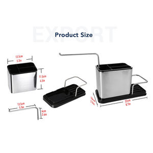 Masthome lavello caddy cucina organizzatore con la spugna da cucina in metallo titolare - Product Image 3