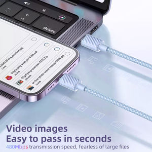 สายชาร์จ USB แบบถักไนลอน 1 เมตร จากโรงงาน SDL รองรับ PD 20W ชาร์จเร็ว สำหรับ <span class=keywords><strong>iPhone</strong></span> 14/13/12/<span class=keywords><strong>11</strong></span> ขายส่ง - Product Image 4