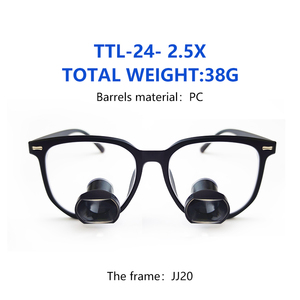 Kính lúp nha khoa Burite <span class=keywords><strong>TTL</strong></span> 2.5X kiểu Galileo, kính lúp nhị thị nha khoa siêu nhẹ, thấu kính hình vuông mới - Product Image 3