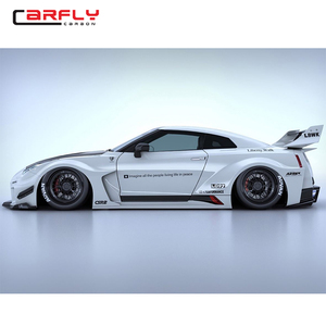 LB Phong Cách Xe Carbon Fiber GTR R35 Cơ Thể Kit Cho Nissa N GT-R - Product Image 4