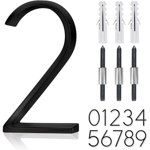 Numero Civico Galleggiante in Lega di Zinco da 5 Pollici, Numero <span class=keywords><strong>3</strong></span> per Decorazione di Porte, Giardini e Cassette Postali - Product Image 4
