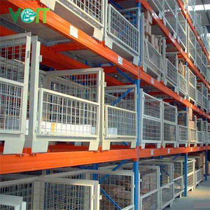 Công nghiệp kim loại có thể gập lại kho nặng thép dây lưới Pallet hộp - Product Image 6