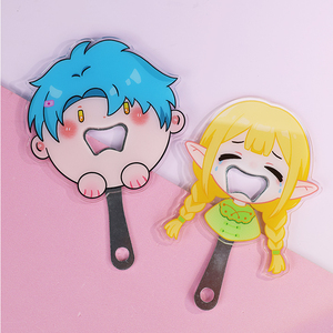 Customizable Unique Anime Acrylic Bottle Opener UV Printing Plastic Key Chains for Opening Soda Bottles Cartoon Style Design