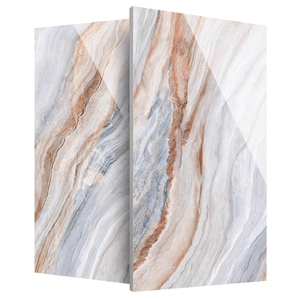 Guangdong Foshan Carrelages de sol en pierre de luxe 900X1800 Grand Format Noir Or Marbre Noir Blanc Racine Motif pour la décoration de la chambre - Product Image 5