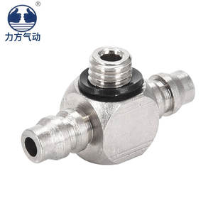 PB4-M3 de joint PB/PB4-M4/PB4-M5/PB4-M6 joint à vis rapide nickelé en <span class=keywords><strong>cuivre</strong></span> miniature à trois voies - Product Image 5