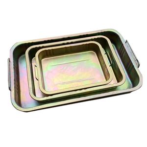 Bandeja de Drenaje de <span class=keywords><strong>Aceite</strong></span> Metálica Profesional, Recipiente Recolector de <span class=keywords><strong>Aceite</strong></span> de <span class=keywords><strong>Motor</strong></span>, Capacidad de 12L, 25L, 45L para Cambios de <span class=keywords><strong>Aceite</strong></span> de Vehículos - Product Image 1