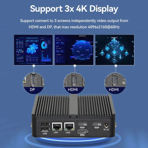 คอมพิวเตอร์อุตสาหกรรมขนาดเล็ก XCY In-tel N150 แบบไร้พัดลม รองรับ IoT พร้อมพอร์ต Serial 2 ช่อง RS232, พอร์ต Ethernet 2 ช่อง, พอร์ต H-DMI 2 ช่อง, พอร์ต DP 1 ช่อง, พอร์ต <span class=keywords><strong>USB</strong></span> 6 ช่อง, <span class=keywords><strong>WiFi</strong></span>, โมเด็ม 4G, รองรับ Windows 11 หรือ 10 - Product Image 3