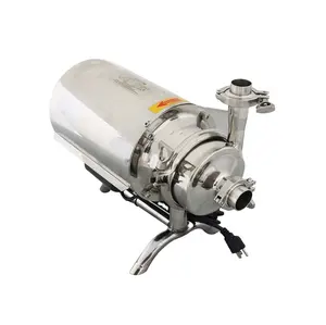 304 paslanmaz çelik gıda sınıfı santrifüj PumpSanitary pompa sıhhi içecek pompası sıvı Transfer makinesi 0.75KW 3 T/H 110V