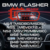 BMW DME Bench Kilit Açma Yazılımı GEN1 GEN2 S55 S58 B46 B48 B58 F & G Serisi ve Toyota Supra A90 için Foxflash, Padflash, Kt200 ile uyumlu