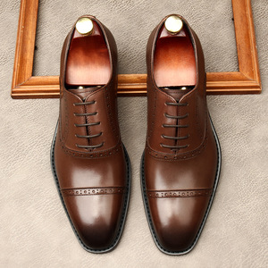 Nouvelles Chaussures Oxford pour Hommes Grande Taille en Cuir Véritable, Légères, Respirantes et Antidérapantes, Meilleures Ventes de l'Usine - Product Image 4