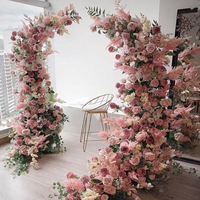 Fleurs artificielles I78, décoration murale pour mariage, fête, arche florale avec support