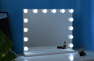 Design <strong>Rectangle</strong> <strong>White</strong> Frame Bathroom Makeup LED <strong>Mirror</strong> With Light - Product Image 3