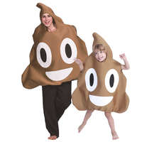 Vente en gros d'usine Trising Poop Jokes Combinaisons et barboteuses en polyester amusantes pour Halloween Cosplay Unisexe Adultes