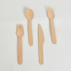 Mẫu miễn phí nhà sản xuất tre dao kéo Bộ dùng một lần Flatware bảng dao muỗng nĩa cho đưa ra thực phẩm - Product Image 6