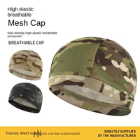 Casque de camouflage pour hommes et femmes avec logo personnalisé casquette de cyclisme casquette de camouflage en soie glacée refroidissement course à séchage rapide casquette de sport camouflage tête de mort