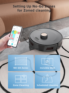 2025 Hot Selling Intelligent Automatic Self Cleaning Robot Machine <b>Dry</b> Wet Sweep <b>Mop</b> Floor Wireless Vacuum Cleaner Smart Mapping - Product Image 2