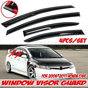 Car <b>Window</b> <b>Vent</b> Visor Deflector Rain Guard Cover For Honda For Civic 4DR 2001-2020 4pcs Awnings Shelters <b>Window</b> Visor Rain Guard - Product Image 1