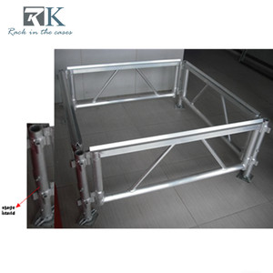 Customized <b>Red</b> Carpeted Finish Stage Portable Stage Platform Supply - Product Image 5