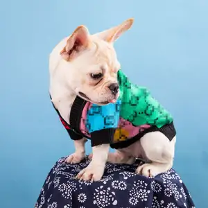 Ropa de lujo para mascotas, suéter de marca para perro, ropa de perro de diseñador de lujo, venta al por mayor, Invierno