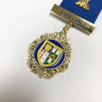 Médaille en métal de bonne qualité Association religieuse avancée vierge Médaille d'or en bronze