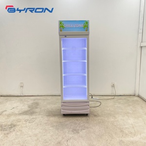Refrigerador Comercial de Enfriamiento Directo con Puerta Vertical de Vidrio para Bebidas, Enfriador de Exhibición de Bebidas Byron para Tiendas Minoristas - Product Image 4