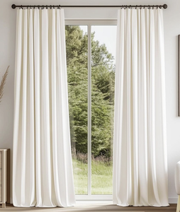 Rideaux occultants intelligents sur mesure, ouverture et fermeture automatiques, rideaux à tringle romaine, tissu en lin et <span class=keywords><strong>coton</strong></span> de haute qualité - Product Image 2