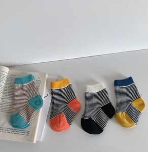 <span class=keywords><strong>Calcetines</strong></span> de Punto con Diseño de Lunares para Bebés Recién Nacidos, Color Combinado, <span class=keywords><strong>Calcetines</strong></span> de Algodón para Bebés - Product Image 5