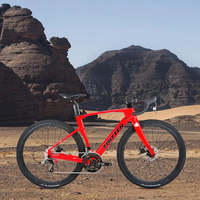 Rangka Sepeda Roadbike Karbon Lengkap Berkualitas Tinggi dari Toko Saya RIVAL-22 24-Speed Gears V3 45 700*38C Gravel Fiber Ringan Biru Pria