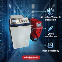 Nouvelle machine de soudage, de nettoyage et de découpe au laser à fibre portative professionnelle de 3000 W haute précision 3 en 1 pour atelier de fabrication métallique