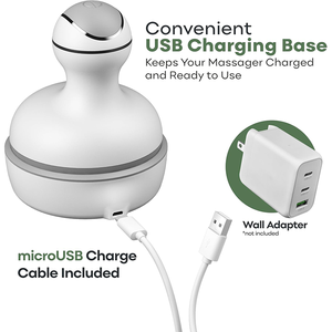 Masseur de cuir chevelu électrique 3D personnalisé, étanche et rechargeable, avec 4 têtes de pétrissage, pour shampoing et SPA, en forme de pieuvre - Product Image 2