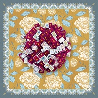 Juego de Mahjong y Póker Americano de Lujo, Portátil, Ecológico, Duradero, en Acrílico Rojo, Tamaño Personalizado, para 4 Jugadores