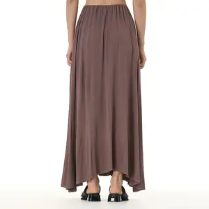 2024 Wholesale Casual Custom Fashional Beautiful High Quality High Waist Pleated Cotton Skirt