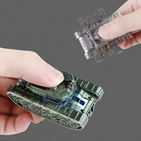 2-in-1 Mechanischer Transformations-Roboterhund Fidget Spinner Rotator Sensorisches Stressabbau-Lernspielzeug für Erwachsene und Kinder