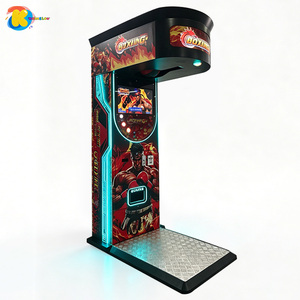 Máquina de Boxeo Simulador Arcade Electrónica, Máquina de Boxeo de Puñetazos Operada con Monedas, Duradera para Exteriores, Máquina de Boxeo de Golpeo - Product Image 1