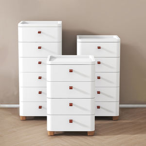 Armoire de rangement moderne à 7 niveaux en <span class=keywords><strong>plastique</strong></span> PP avec tiroirs blancs pour usage domestique chambre à coucher salon entrepôt entrepôt entrepôt - Product Image 1