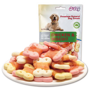 Köpek aperatifler üreticisi tavuk sarma bisküvi köpek bisküvi kemik köpek bisküvi - Product Image 1