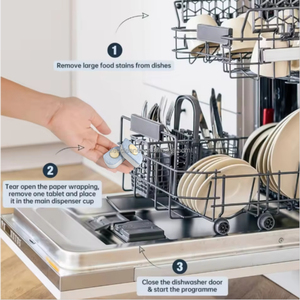 Tablettes lave-vaisselle écologiques tout-en-un, originales, de qualité professionnelle, vente en gros - Product Image 2