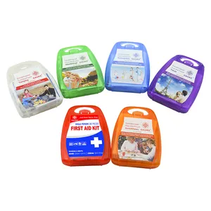 Kit di Pronto Soccorso Mini Gauke, Scatola in Plastica Portatile a Tema con Design Impermeabile per Campeggio, Viaggi, Punture e Ustioni - Product Image 1