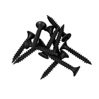 Professionele zwarte fosfaterende gipsplaatschroeven met fijne draad en trompetkop voor metalen stud-frames en plafondmontage