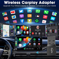 Dongle USB Type A sans fil CarPlay Android Auto Plug-and-Play pour convertir l'infodivertissement d'origine en version sans fil pour les systèmes OEM automobiles.