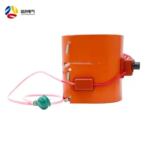 55 gallons 220v électrique flexible silicone huile bande tambour baril chauffage