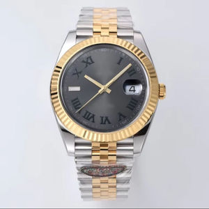 Reloj de movimiento mecánico de gama alta de lujo 2025, esfera negra dorada, pantalla analógica luminosa con números romanos, función de buzo de Fecha - Product Image 1