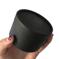 Boîte cylindrique en carton artisanale personnalisée avec couvercles, boîte cadeau en forme de cylindre en papier