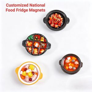 Customized Shape Resin Fridge Magnet Craft 3D Realistic Food Miniature Magnets for Refrigerator Gift Souvenir Supplier - Product Image 1