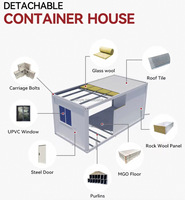 Maison conteneur préfabriquée standard de 20 pieds à assemblage rapide, facile à monter – Meilleure vente