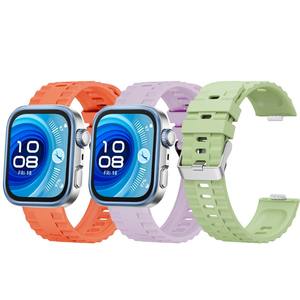 Bracelet de montre en silicone Win-Win pour <span class=keywords><strong>Huawei</strong></span> Fit <span class=keywords><strong>4</strong></span>/4Pro/Fit 3 Smartwatch Bracelet de remplacement souple texturé - Product Image 2